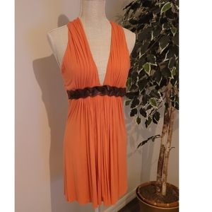 Sky comfy leather banded dress